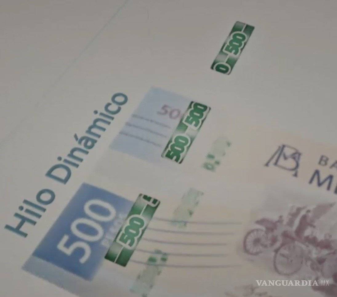 $!Así es el nuevo billete de 500 pesos