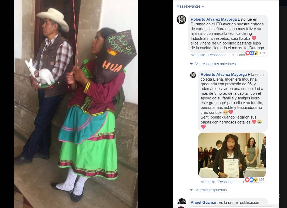 $!Foto de padres en la graduación de su hija de la universidad conmueve a las redes sociales