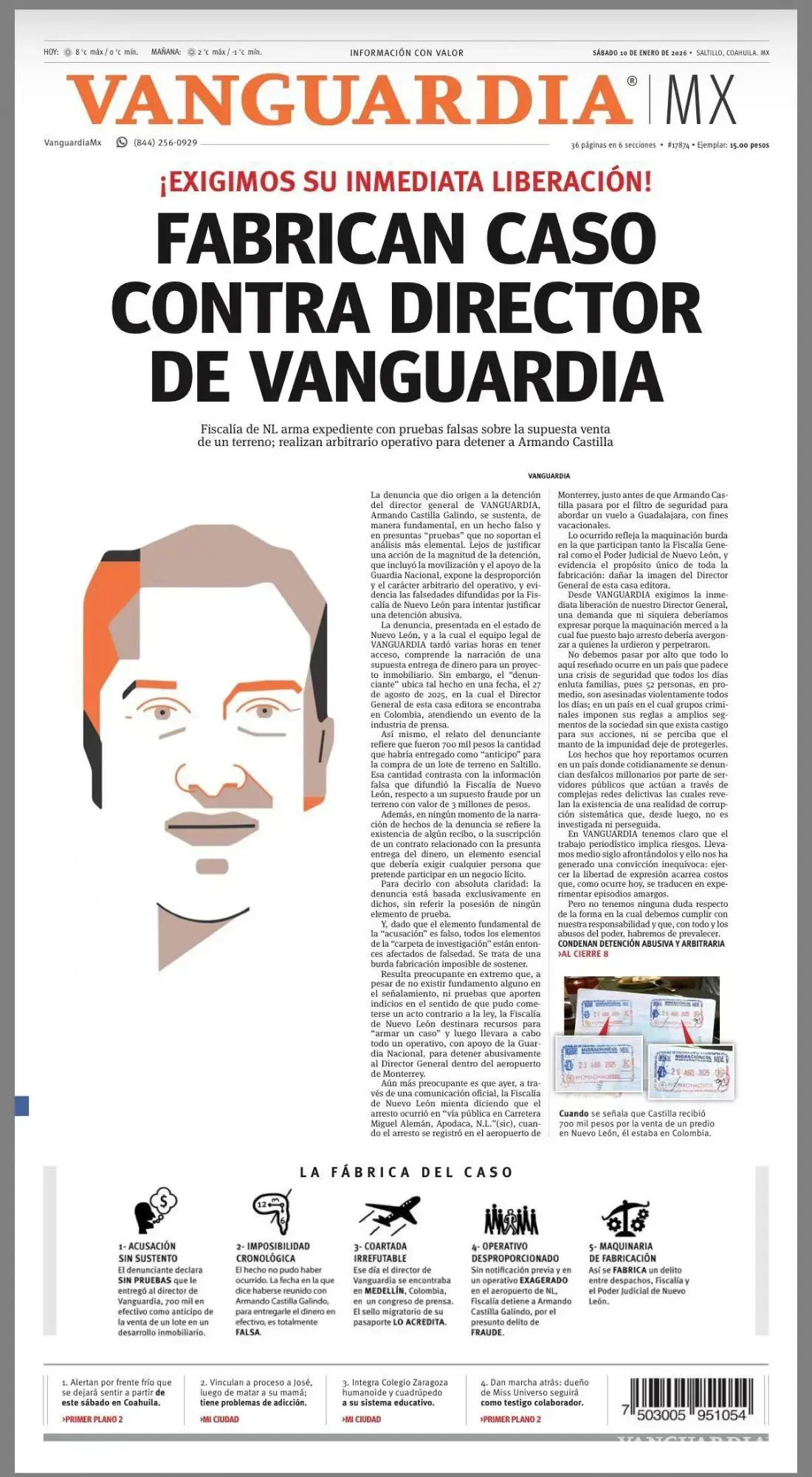 $!La detención en el aeropuerto de Monterrey fue cuestionada por su carácter desproporcionado y por la falta de sustento jurídico del caso.