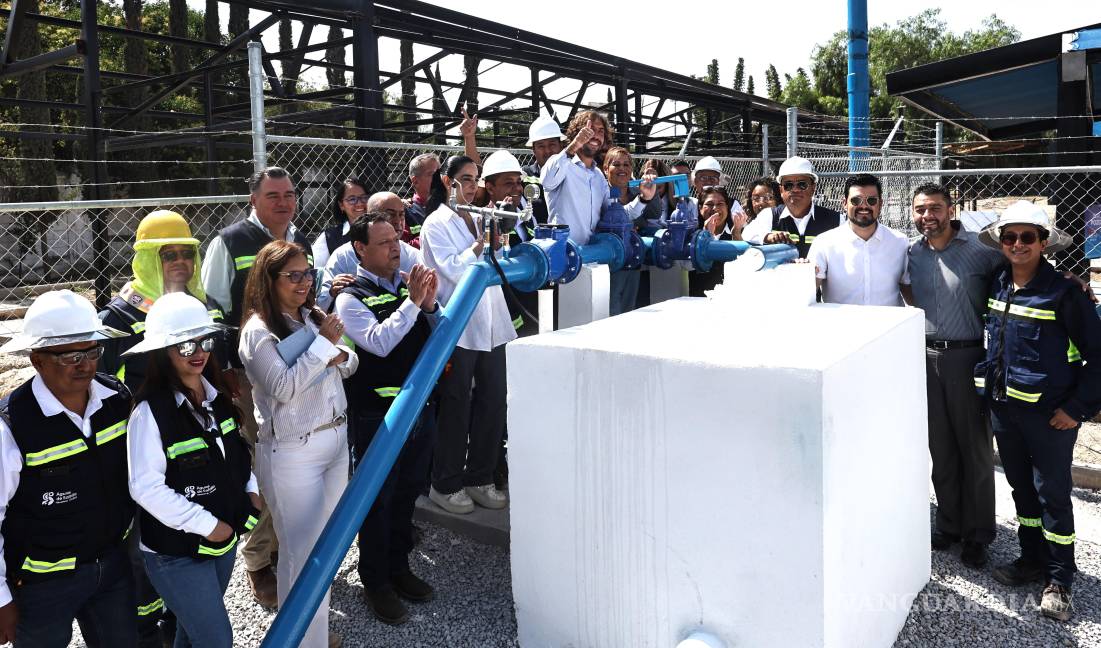 $!Autoridades municipales y estatales inauguraron el Pozo Paraíso III en el Parque Ecológico La Aurora, beneficiando a colonias del oriente de Saltillo como Magisterio, Los Cerritos y Praderas.