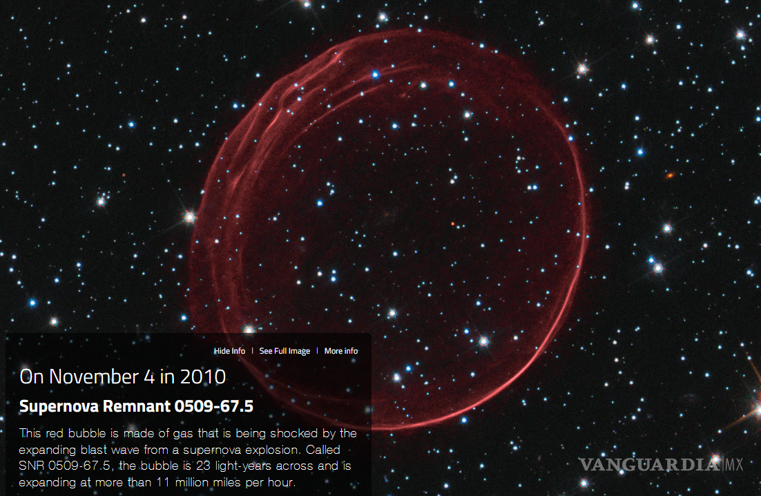 $!¿Quieres saber qué foto captó el telescopio Hubble de la NASA el día de tu cumpleaños?... Aquí te decimos como puedes descargarla de forma gratuita
