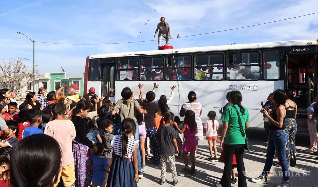 $!La unidad de transporte público se convirtió en escenario de convivencia y esperanza para decenas de familias ramosarizpenses.