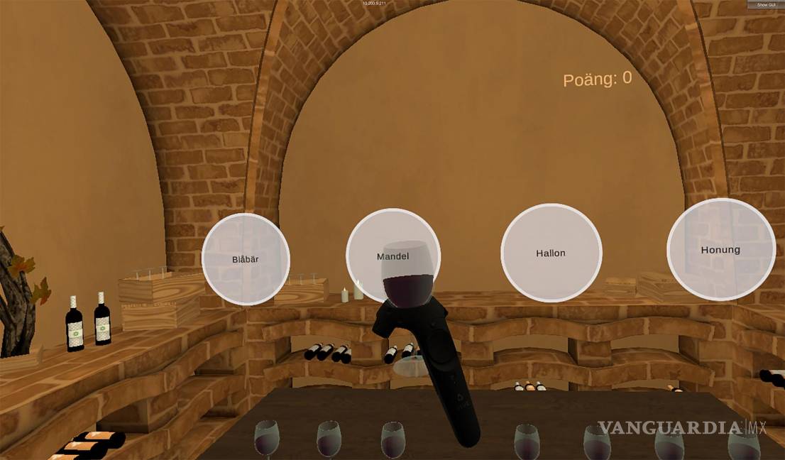 $!Entorno virtual del videojuego de cata de vinos.