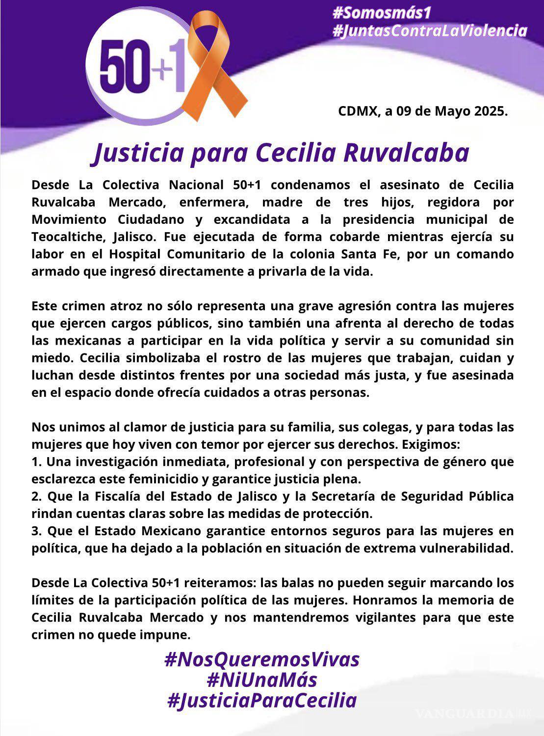 $!Asesinan a Cecilia Ruvalcaba, jefa de enfermeras y excandidata a presidencia de Teocaltiche, Jalisco