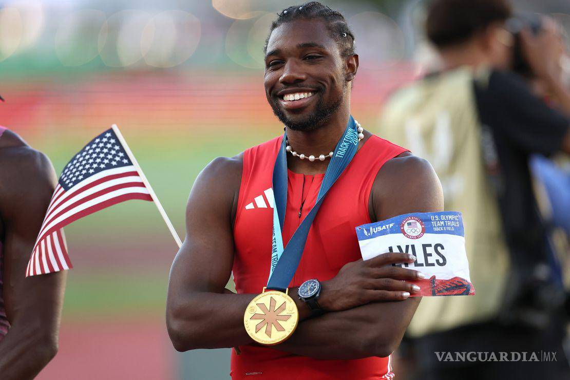 $!Noah Lyles, velocista estadunidense, estableció marcas impresionantes en los 200 metros.