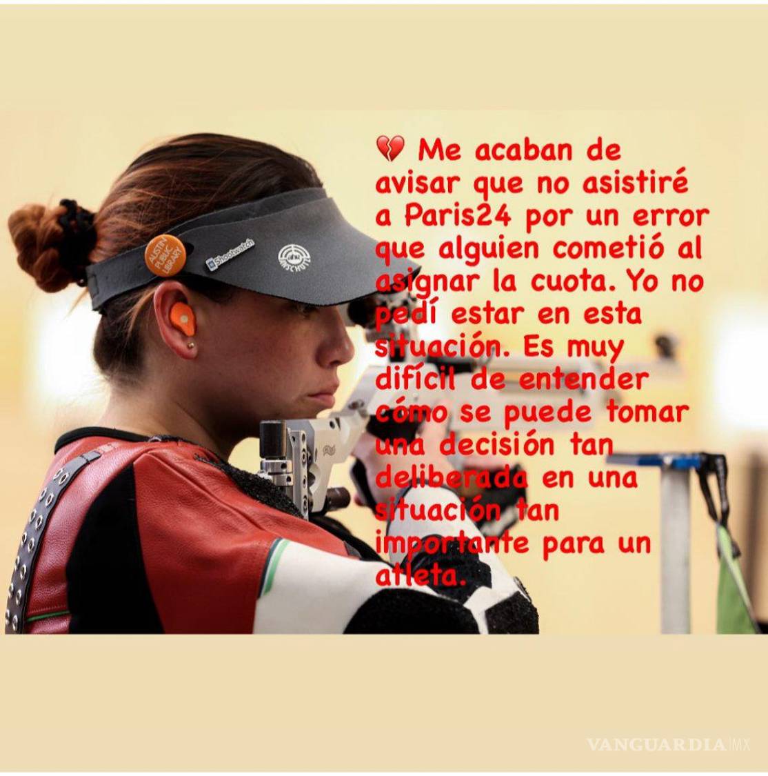 $!Andrea Palafox, quien vio revocada su plaza olímpica a último momento, expresó su frustración ante la decisión que le dejó fuera de los Juegos Olímpicos.