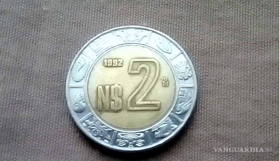 $!Se trata de una moneda de 2 nuevos pesos que, a simple vista, podría parecer común.
