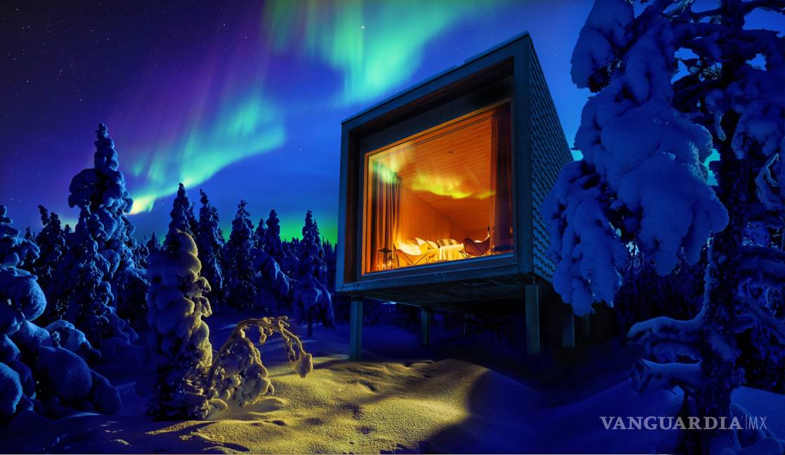 $!En Finlandia puedes ver las auroras boreales desde tu cuarto de hotel