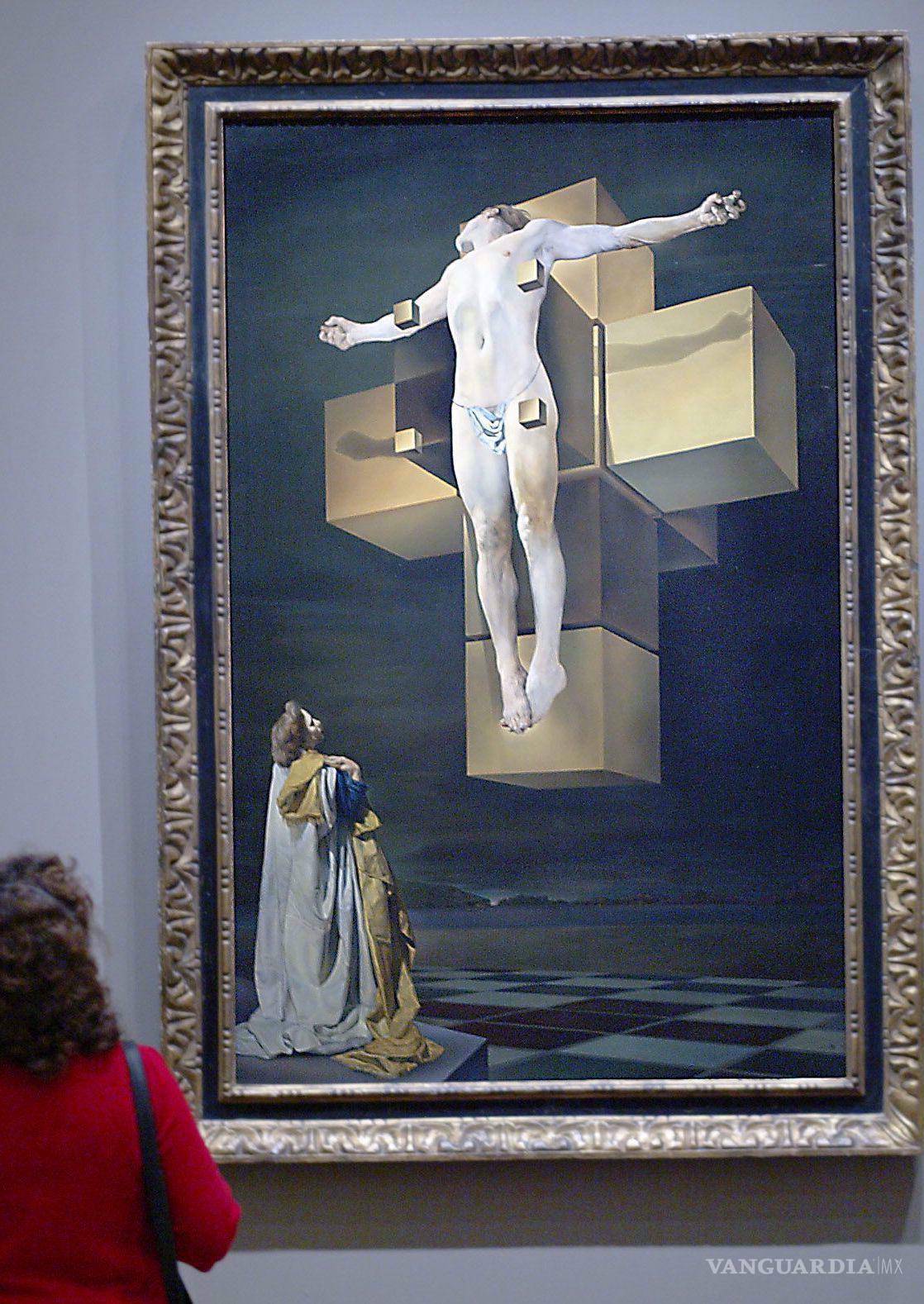$!Crucifixión Corpus Hypercubicus (1951) del pintor español Salvador Dalí (1904-1989) Museo de Arte de Filadelfia.