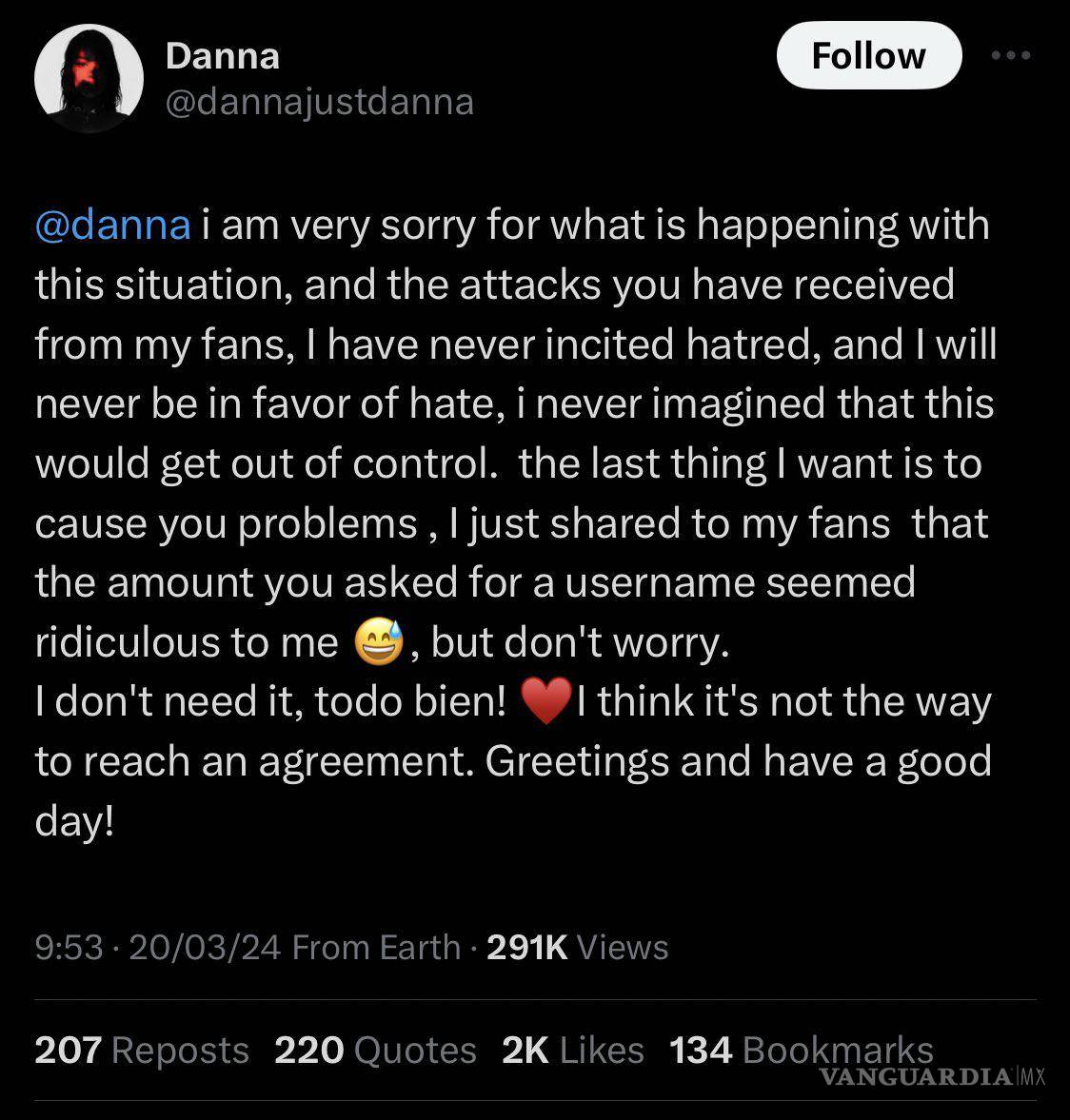 $!¿Por qué están cancelando a Danna Paola? Se desata polémica en X por cambio de nombre y acoso a usuaria