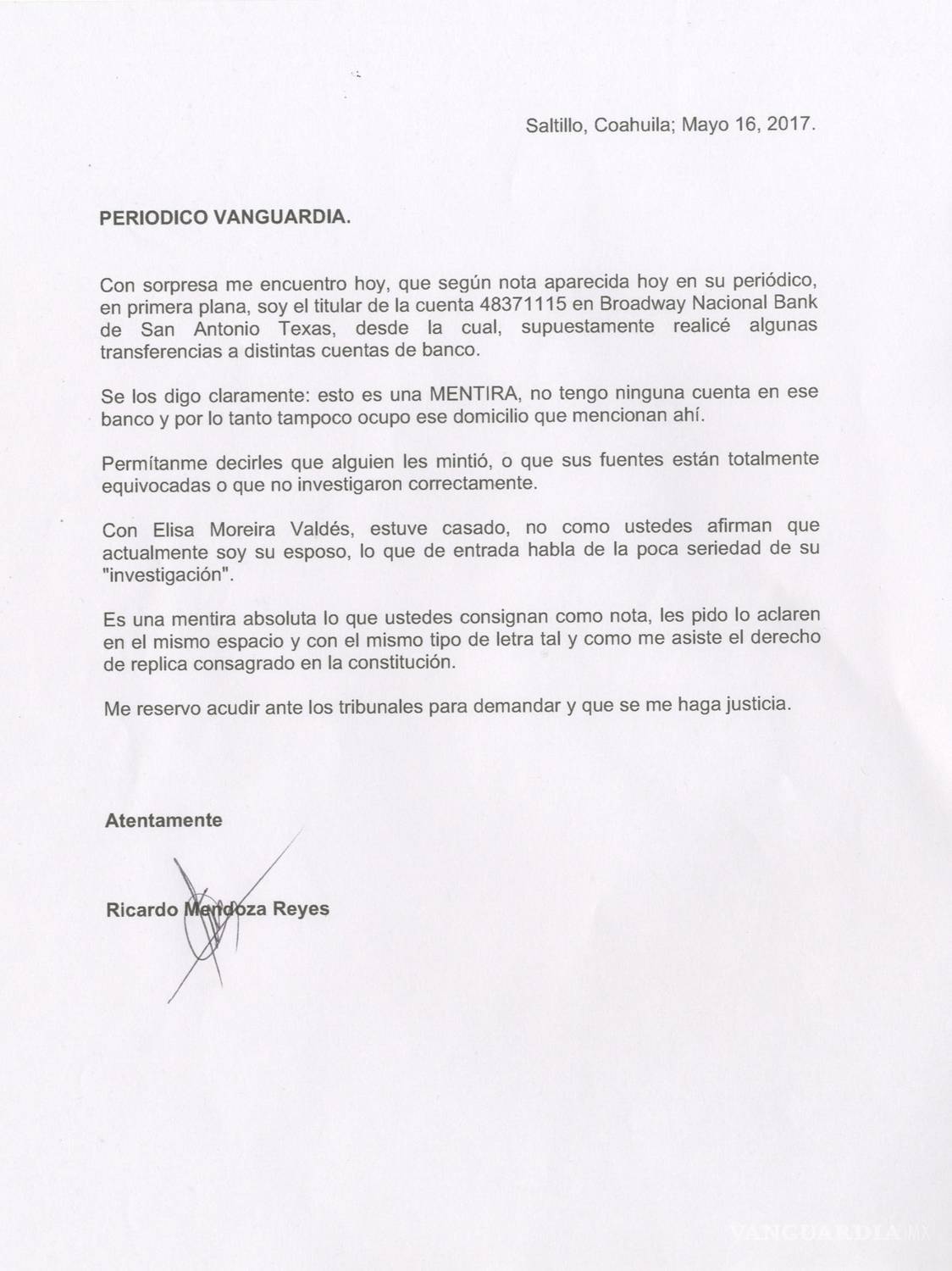 $!Exigen aclarar señalamientos de Reforma contra familiares de Humberto Moreira