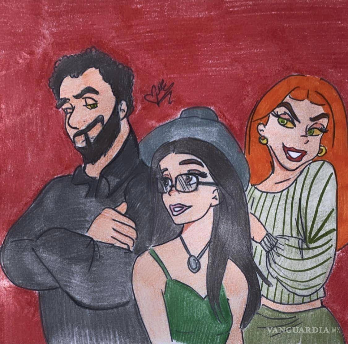 $!Coahuilense representa en dibujo el caso de Ariadna Fernanda