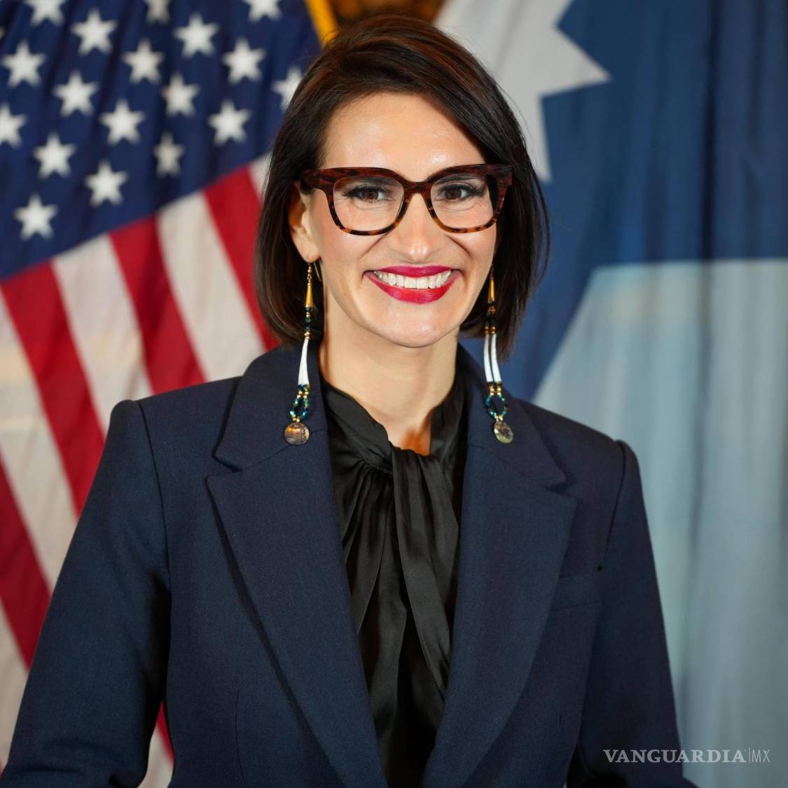 $!La vicegobernadora de Minnesota, Peggy Flanagan, una mujer indígena de la nación Ojibwe que ganó las primarias demócratas para el Senado de EU.