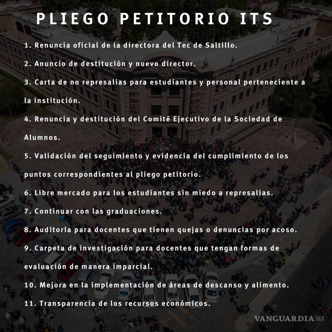 $!Protestar y vencer el silencio: a un año de la manifestación estudiantil del Tec Saltillo por el “No es cantina”