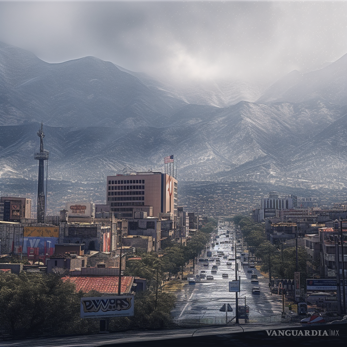 $!Esta es una de las visualizaciones que se tienen si, con base en la geografía y distribución de Saltillo, pedimos que la inteligencia artificial imagine cómo sería Coahuila en caso de que las decisiones políticas sean tomadas por algoritmos en un escenario donde “todo avanza bien”.