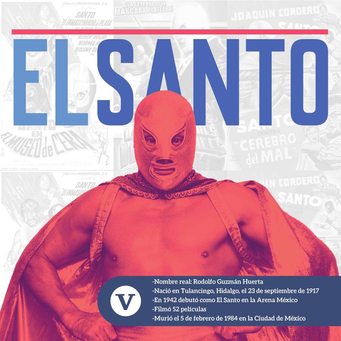 $!Santo, el enmascarado de plata, y su pelea en Saltillo
