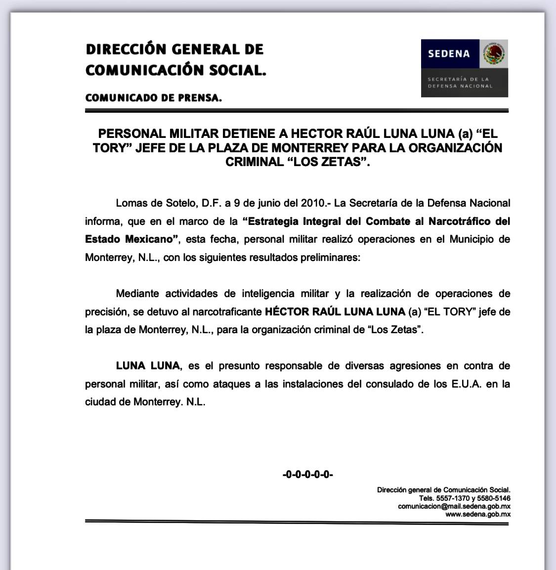 $!Narco nómina incluye a Adrián de la Garza y colaboradores suyos en 2009