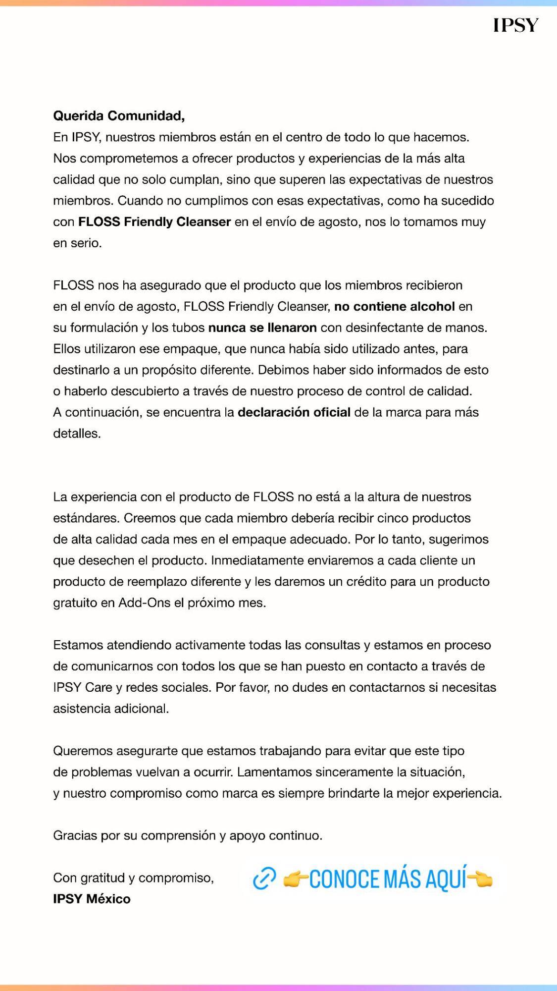 $!¿IPSY engaña a sus clientes? Envía gel antibacterial reetiquetado como limpiador facial y los exhiben en Tiktok