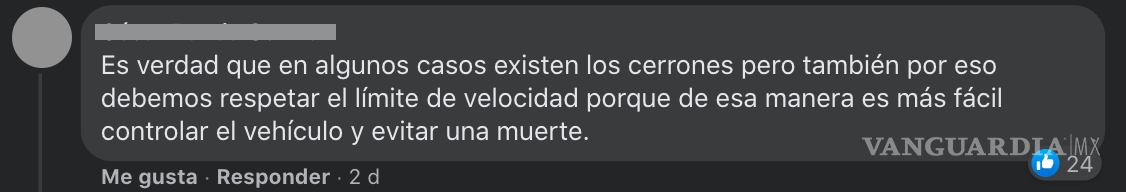 $!Para Año Nuevo, saltillenses piden respetar límites de velocidad tras accidentes de auto en Navidad