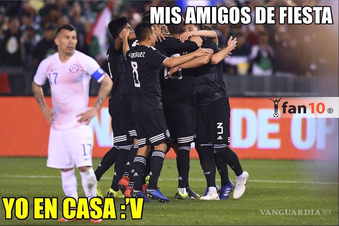$!Los memes de la victoria de México ante Chile