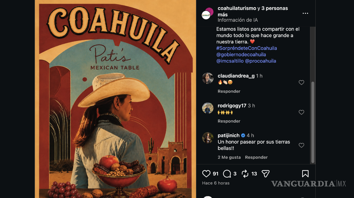 Coahuila llegará a la televisión internacional con la temporada 15 de Pati’s Mexican Table