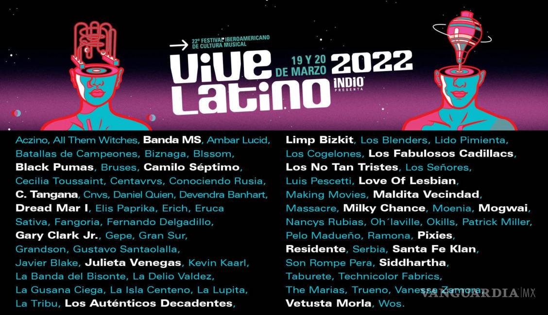 $!Residente, C. Tangana, Banda MS, Maldita Vecindad y más en esta edición del Vive Latino 2022