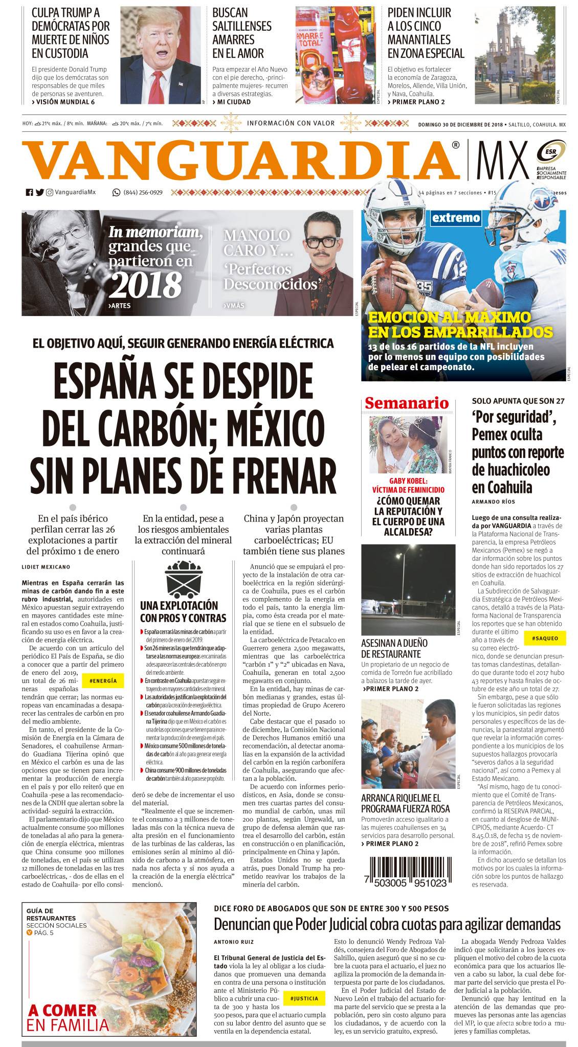 $!Carbón, con fecha de caducidad: Se acerca el fin del ‘oro negro’ coahuilense, de no haber una reinvención económica