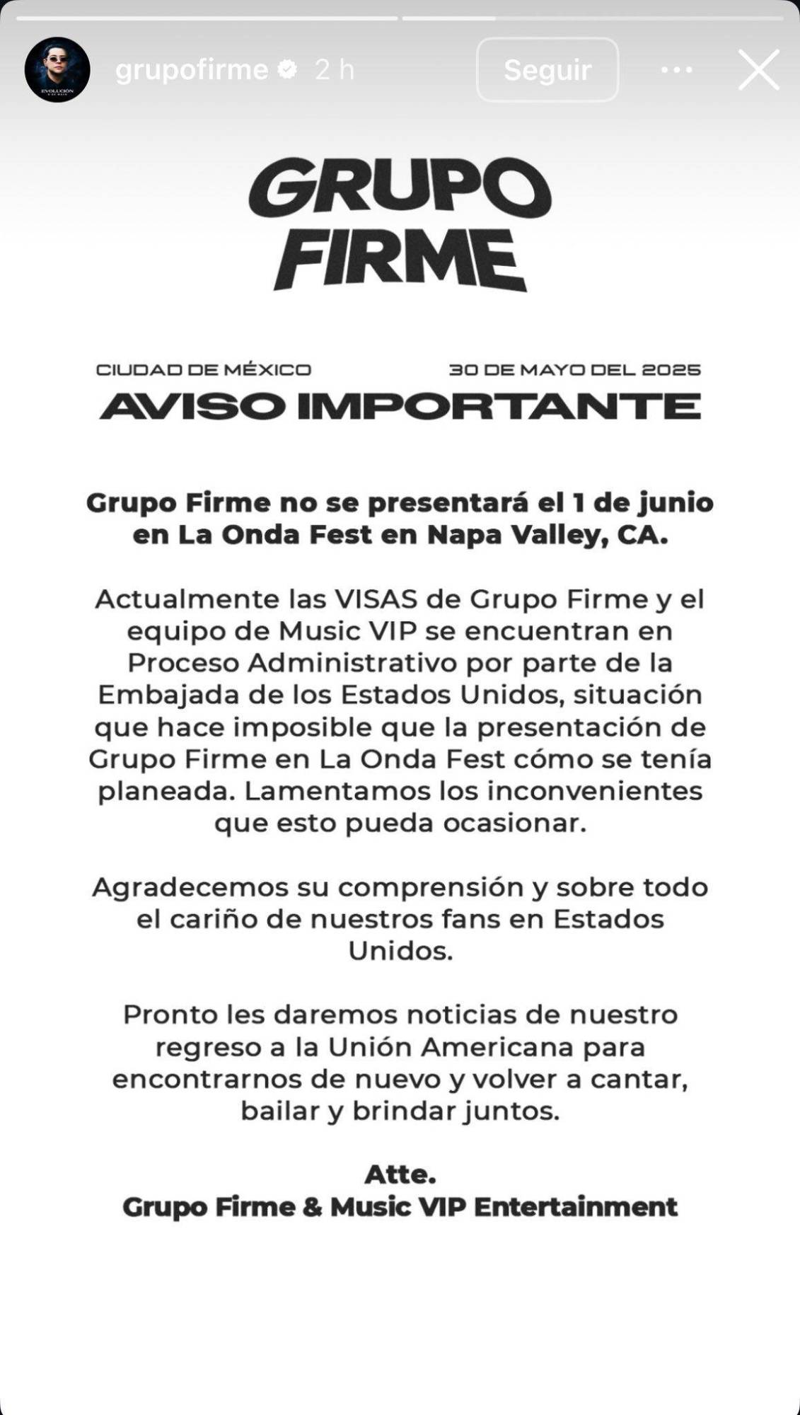 $!El comunicado dio vuelta a los medios.