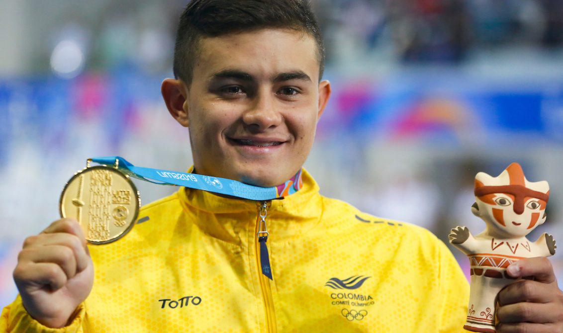 $!Daniel Restrepo, una promesa colombiana en el trampolín de 3 metros, busca brillar en París 2024.