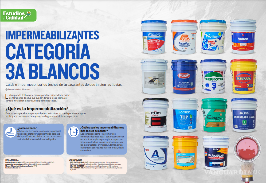 $!Acuario, Thermotek o Comex... ¿Cuál es el mejor impermeabilizante para no tener goteras en esta temporada de huracanes?