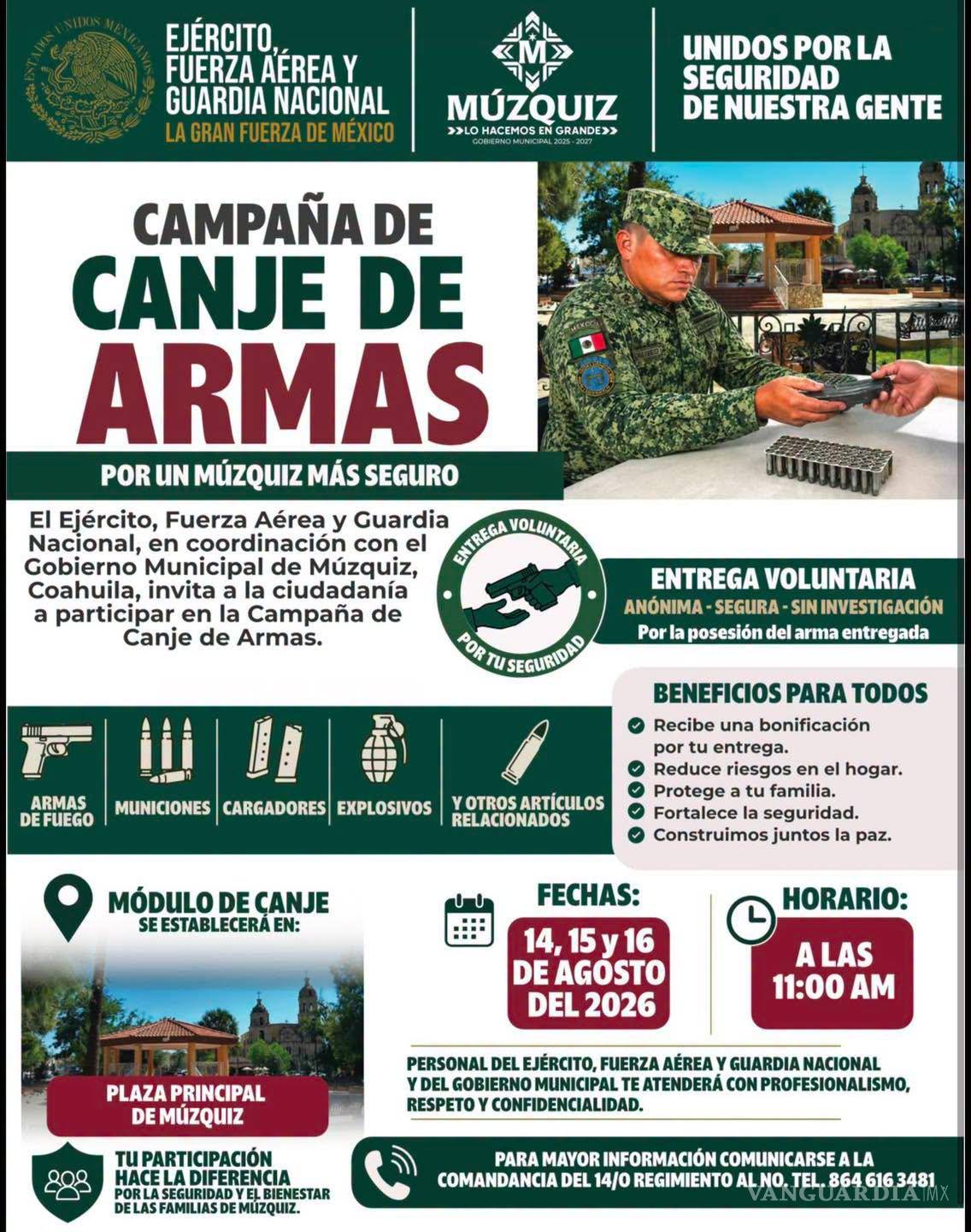 $!Los módulos de recepción estarán instalados en las plazas principales de ambas comunidades durante dos fines de semana de agosto.