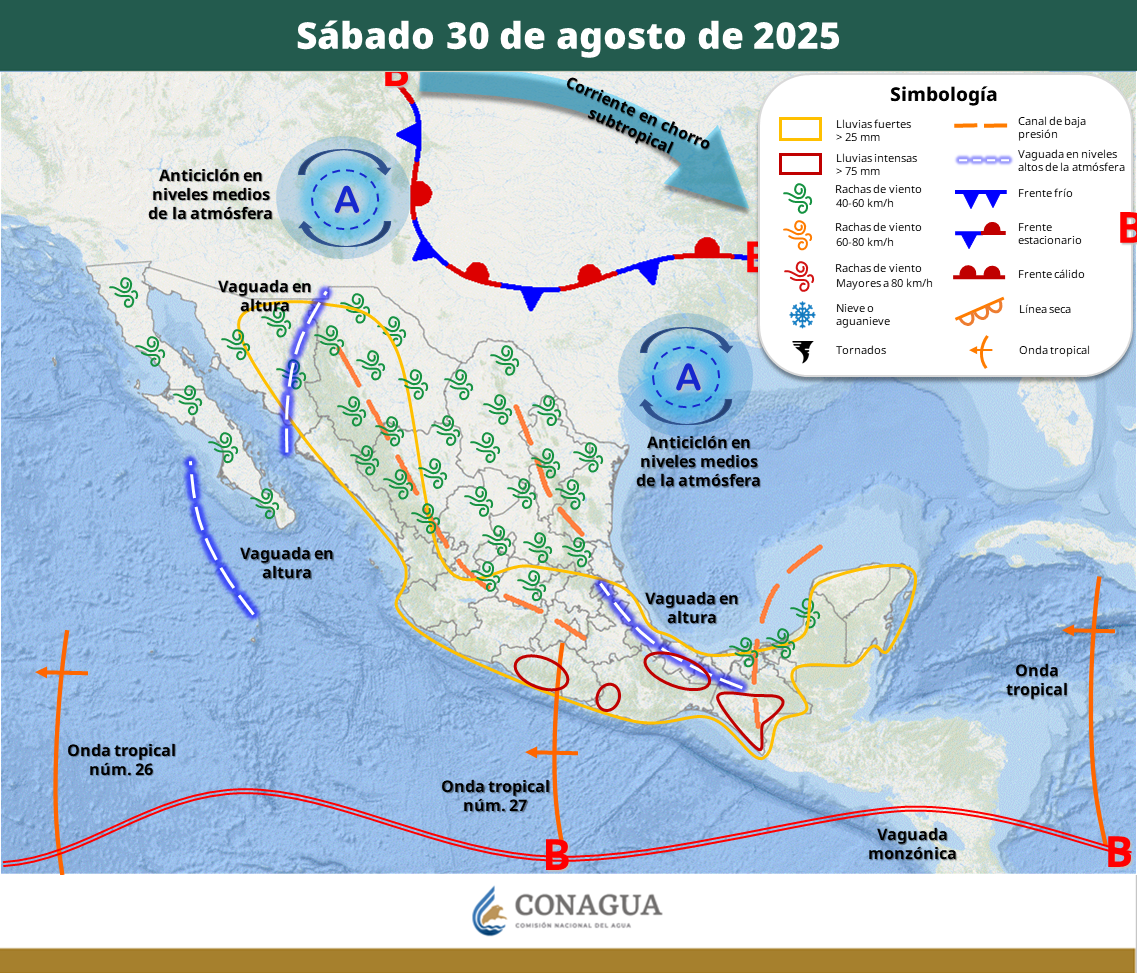 $!Esta será la trayectoria del Primer Frente Frío de 2025 en México
