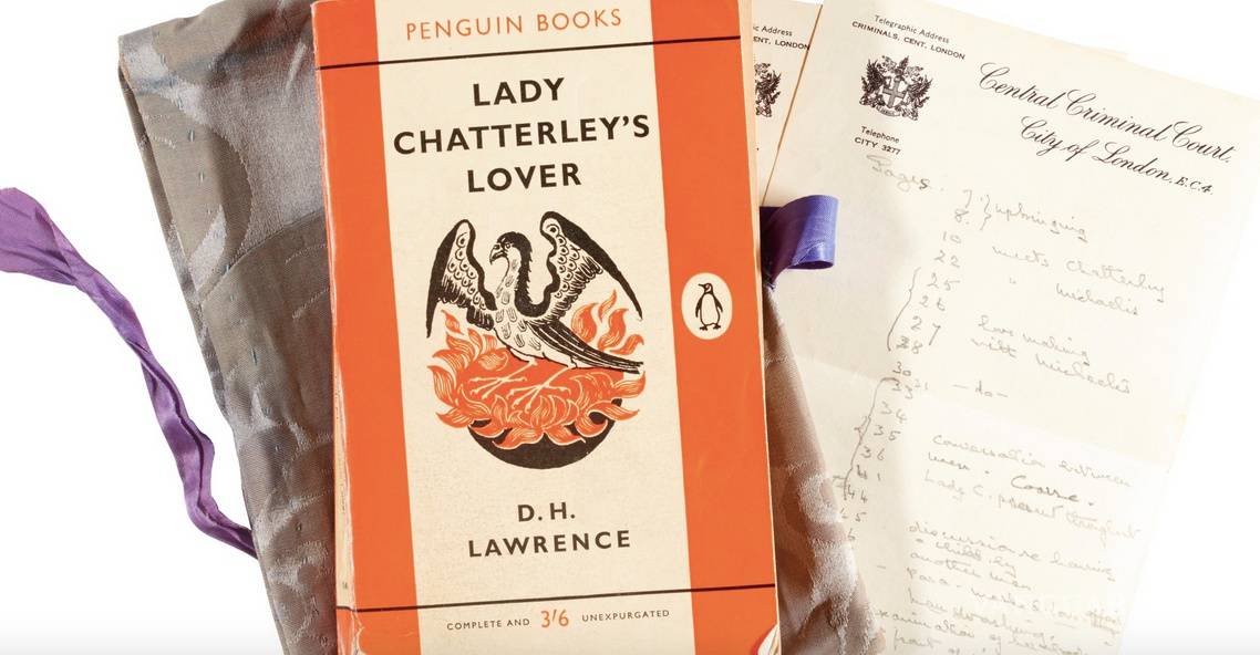 Subastan ejemplar de “El amante de Lady Chatterley” usado en juicio