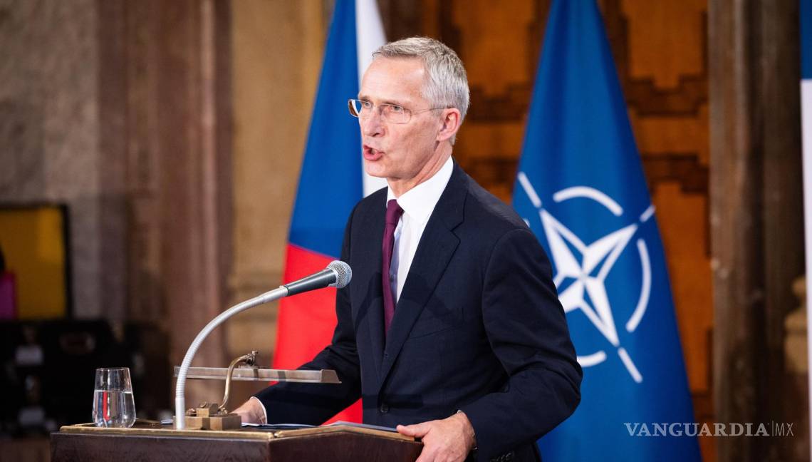 $!El secretario General de la OTAN, Jens Stoltenberg, en la apertura en la Conferencia “75 años de la OTAN: ¿Cómo mantener el rumbo?” en Praga.
