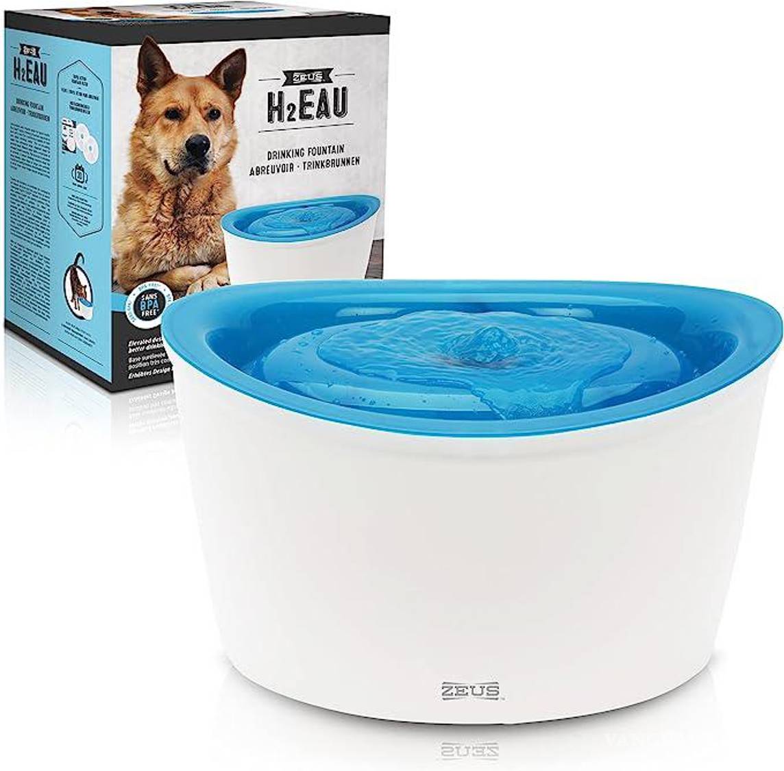 $!Fuente de agua para gatos y perros.