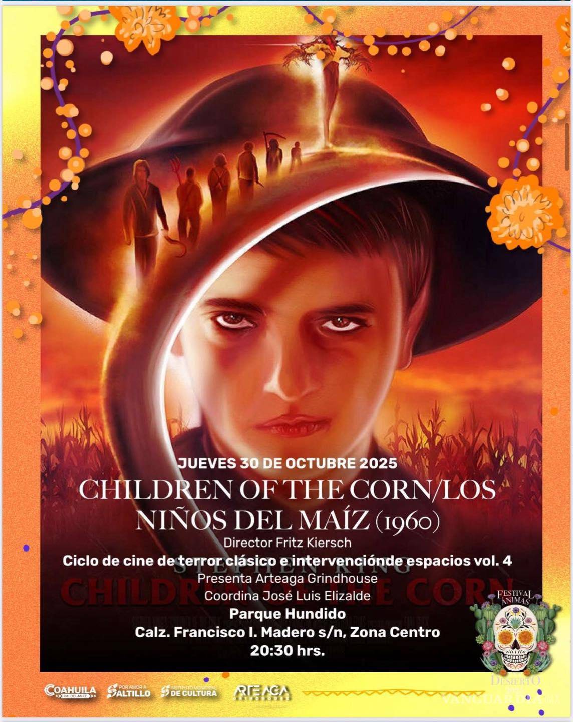 $!Saltillo se llena de terror: Ciclo de Cine llega al Panteón Santiago, Universidad Carolina, Parque Hundido y más