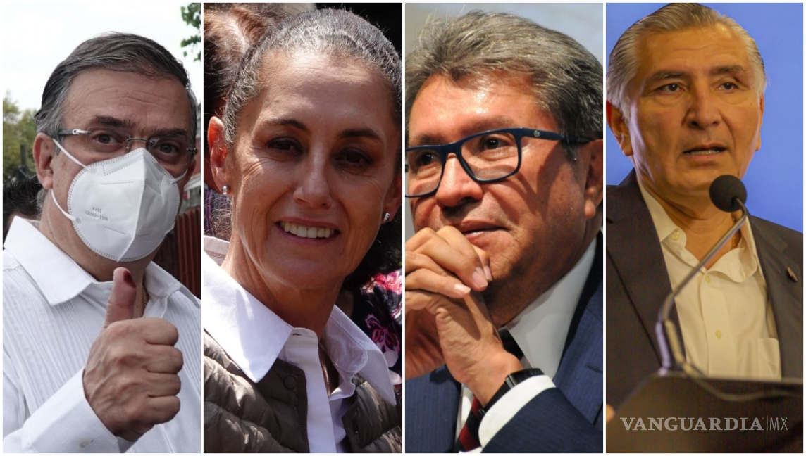 $!Obrador les exigió a Claudia Sheinbaum, Marcelo Ebrard, Adán Augusto López y Ricardo Monreal que se separen de sus cargos públicos