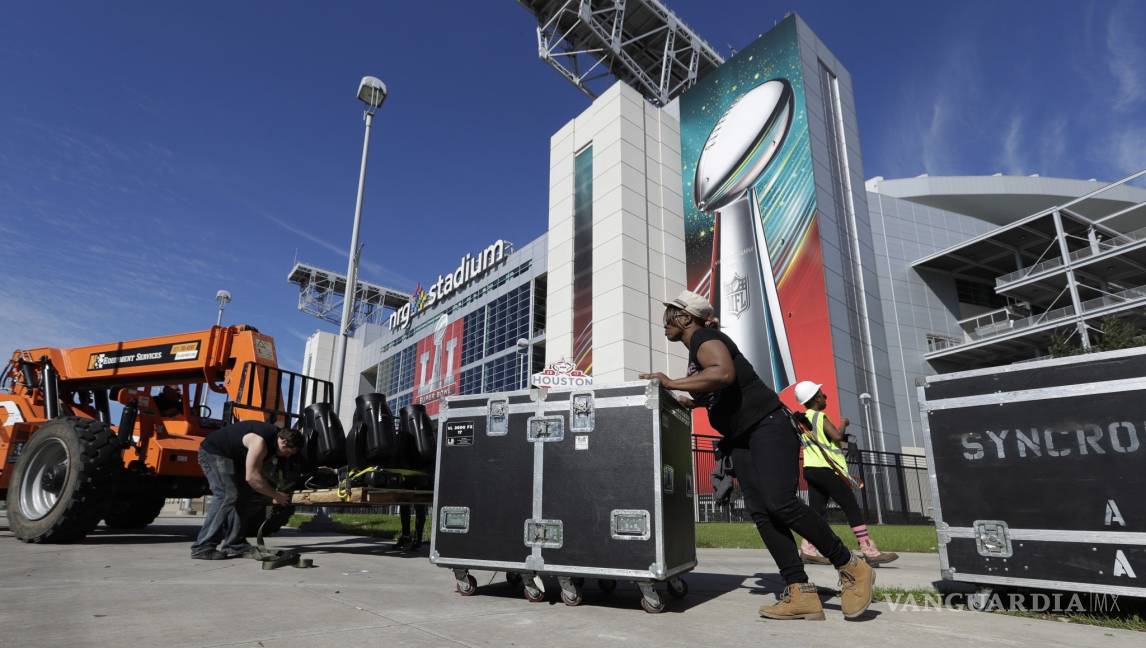 $!Comienzan los preparativos para el Super Bowl LI en el NRG Stadium de Houston