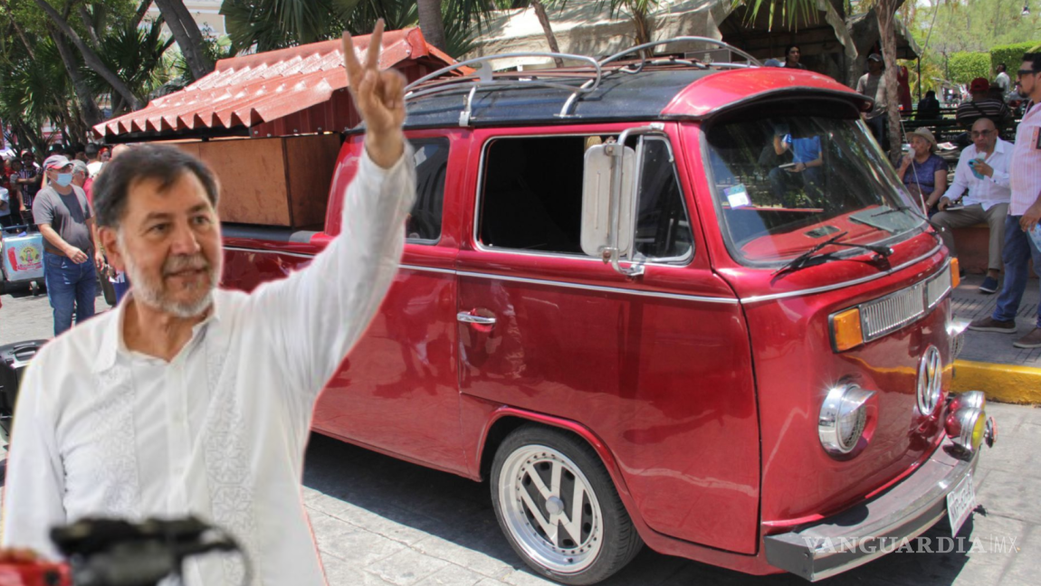 $!‘Corcholatamóvil’... Bicis, vocho tuneado y hasta combis entre los vehículos de los aspirantes a la presidencia