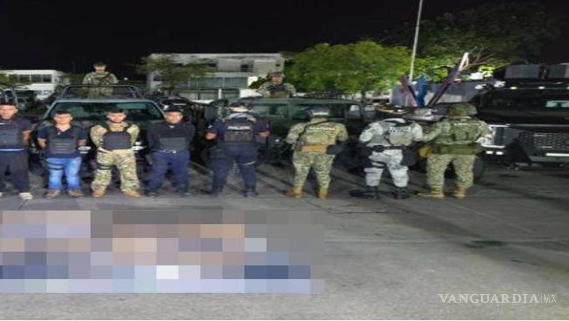 Detienen en Tabasco a cuatro personas vinculadas con cobro de piso; aseguran armas, droga y equipo táctico