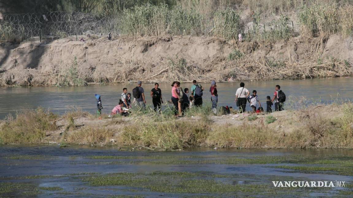 $!La frontera de Piedras Negras ya se ha visto abarrotada por la presencia migratoria.