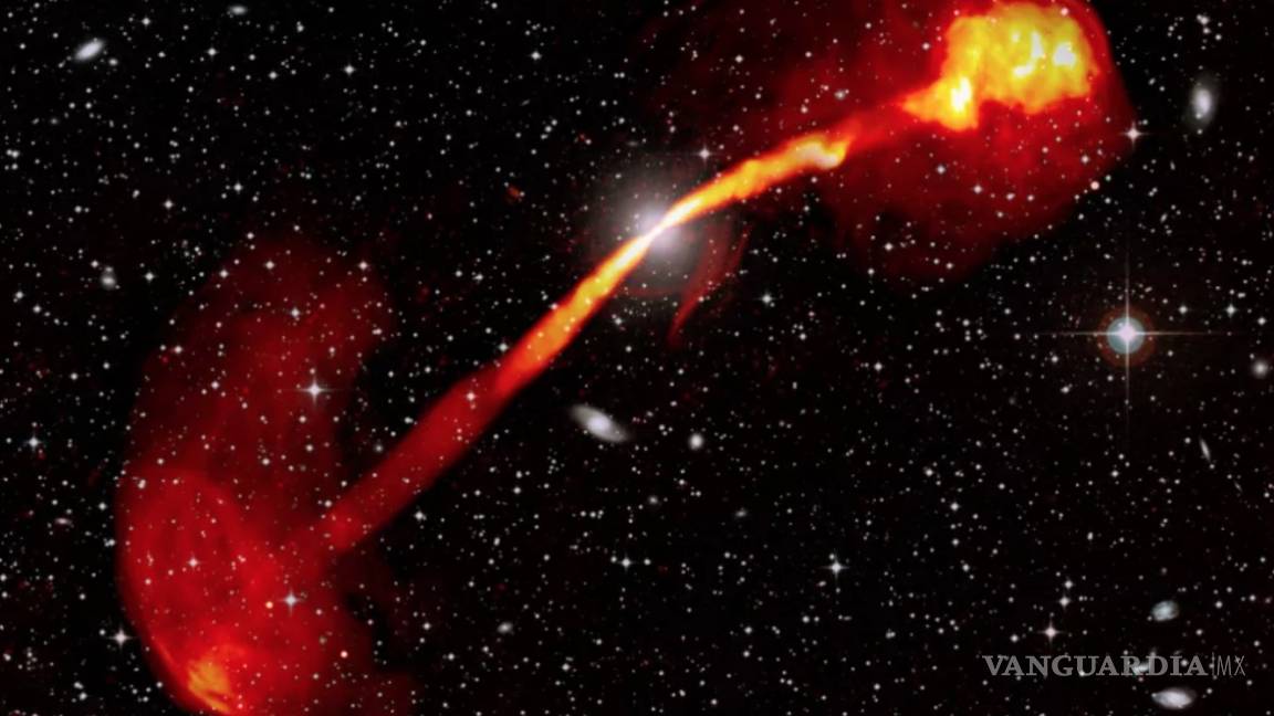 Telescopio sudafricano captura una imagen impresionante de una radiogalaxia