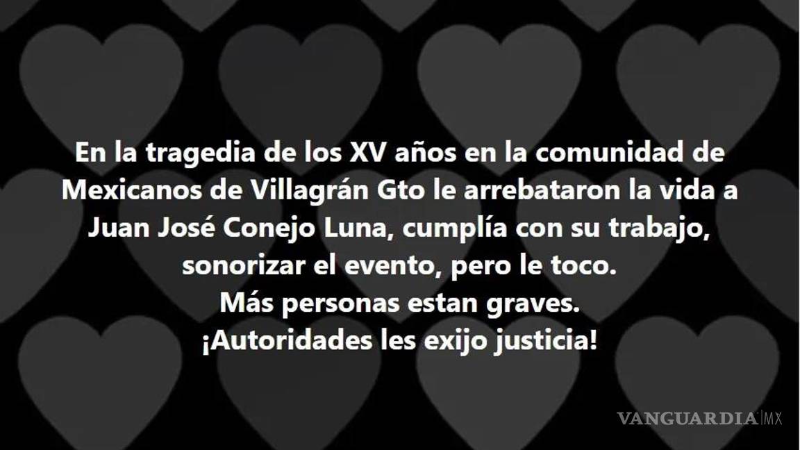 $!Balacera durante fiesta de XV años deja un muerto, en Guanajuato