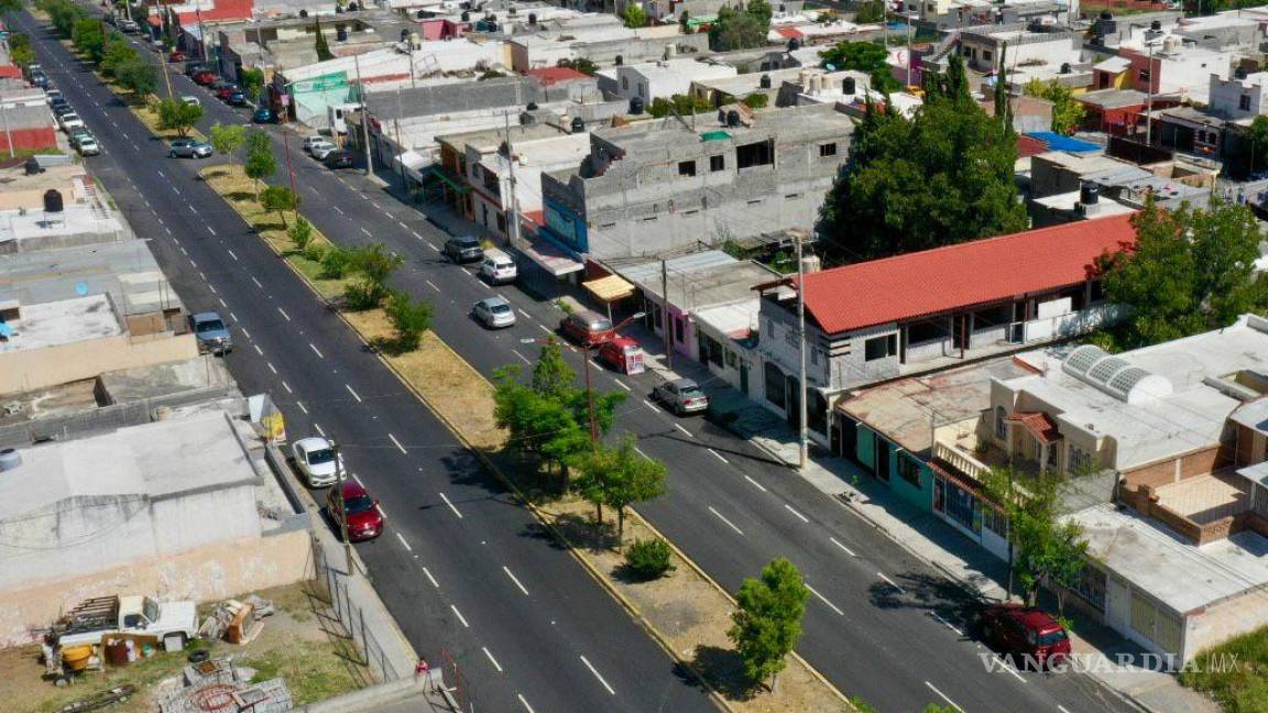 Concluyen trabajos de recarpeteo en el bulevar Miguel Hidalgo de Saltillo