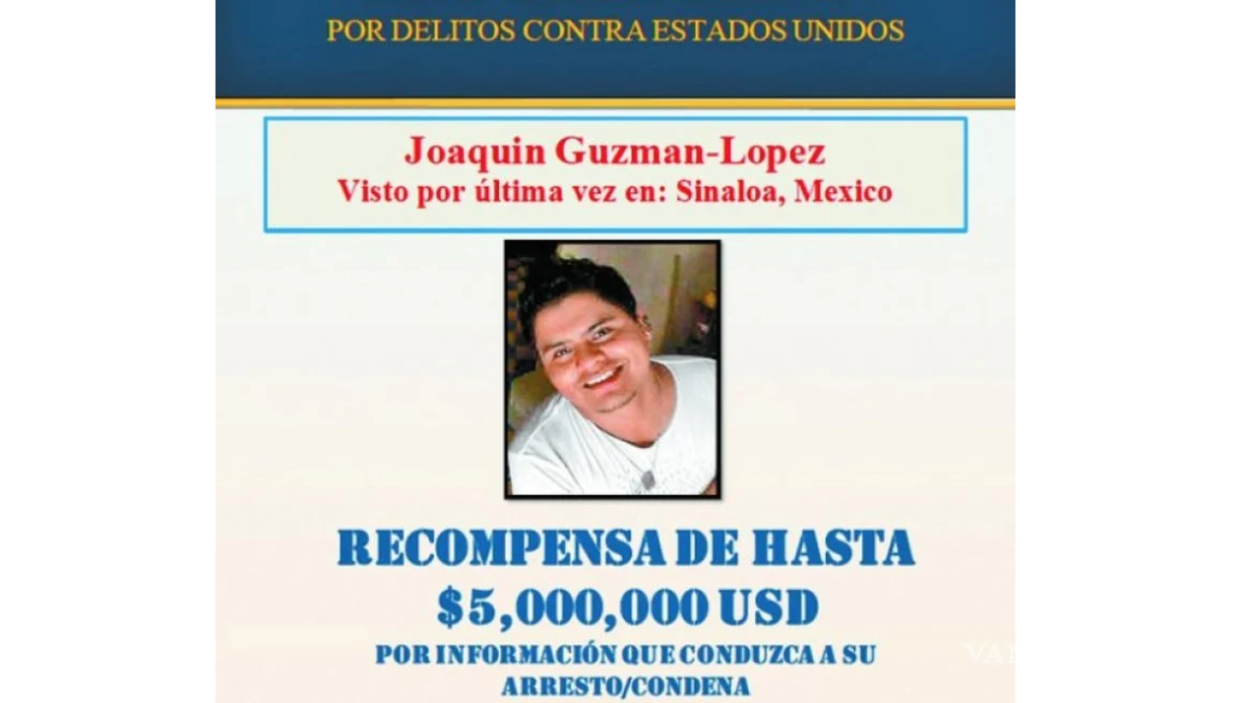 $!Cuánto ofrecía EU por El Mayo Zambada y el hijo de El Chapo, Joaquín Guzmán López