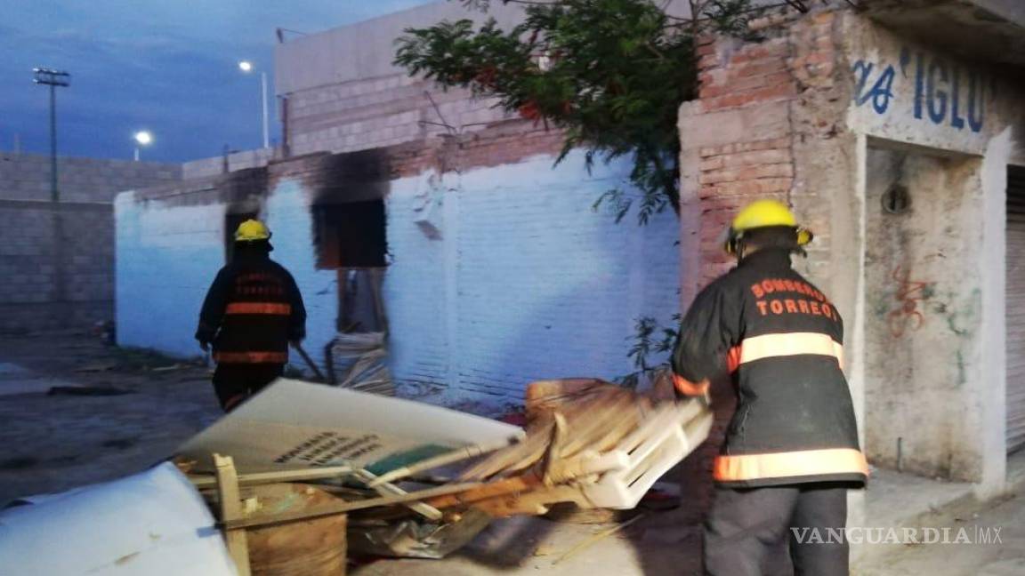Se incendia finca abandonada en zona centro de Torreón