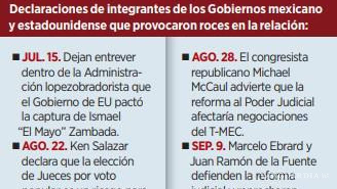 $!SRE se reunirá con Ken Salazar tras pausa de AMLO