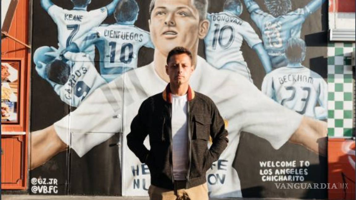 Todavía no anota un gol, pero 'Chicharito' ya tiene mural en Los Ángeles