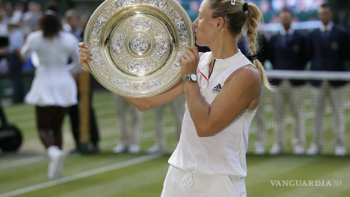 Llega a Wimbledon la segunda mujer en la historia en vencer a Serena Williams: Angelique Kerber