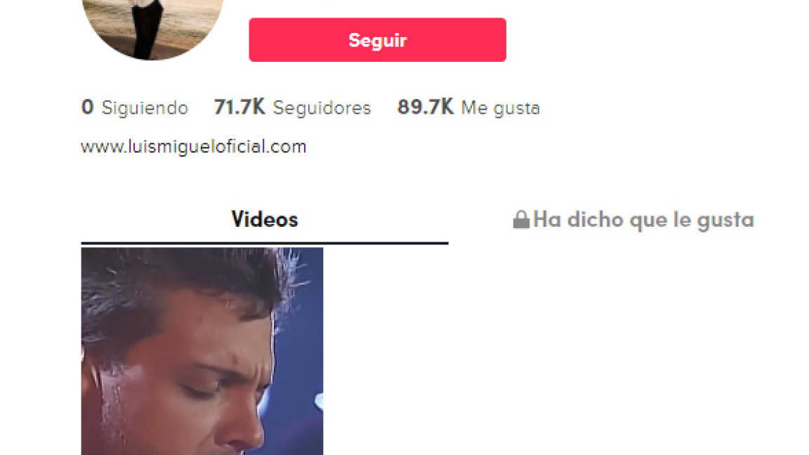 Luis Miguel la rompe en TikTok; en pocas horas logra más de 70 mil seguidores